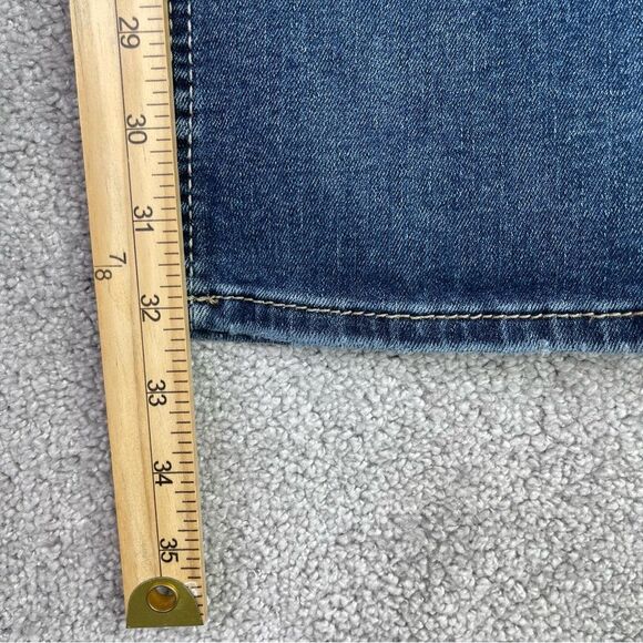 Silver Jeans Women’s 30X32 Blue Elyse Slim Boot Mid-Rise Dark Denim Stretch - Picture 11 of 13